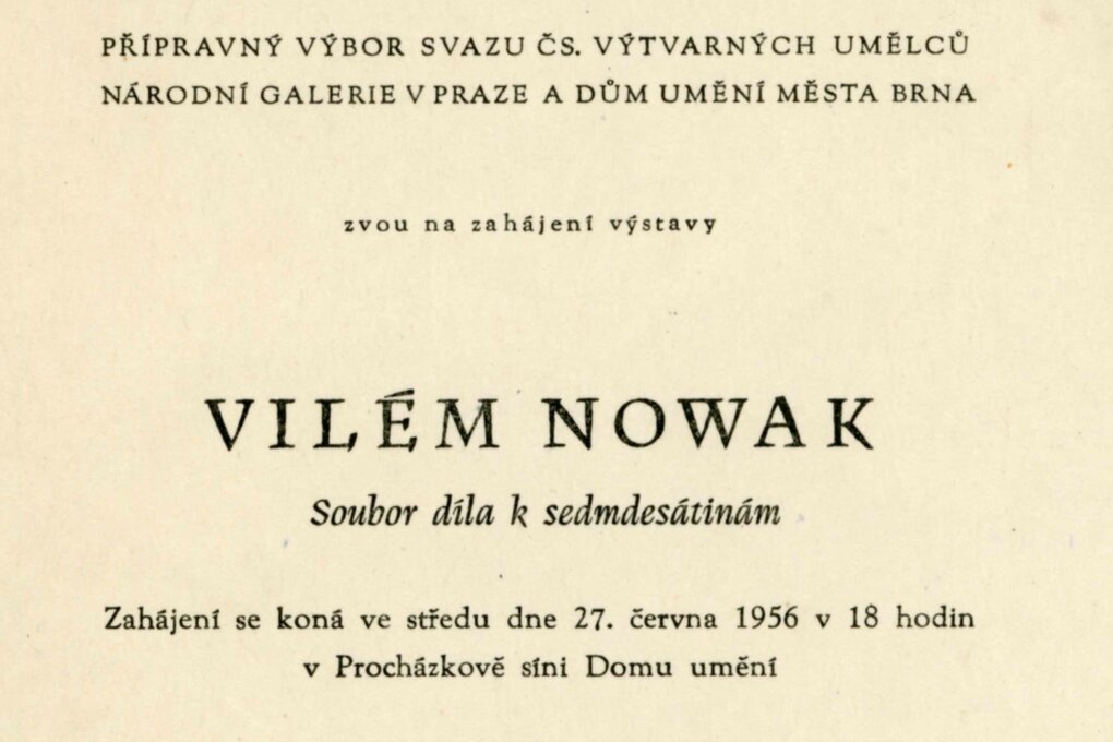 Vilém Nowak, soubor díla k sedmdesátinám